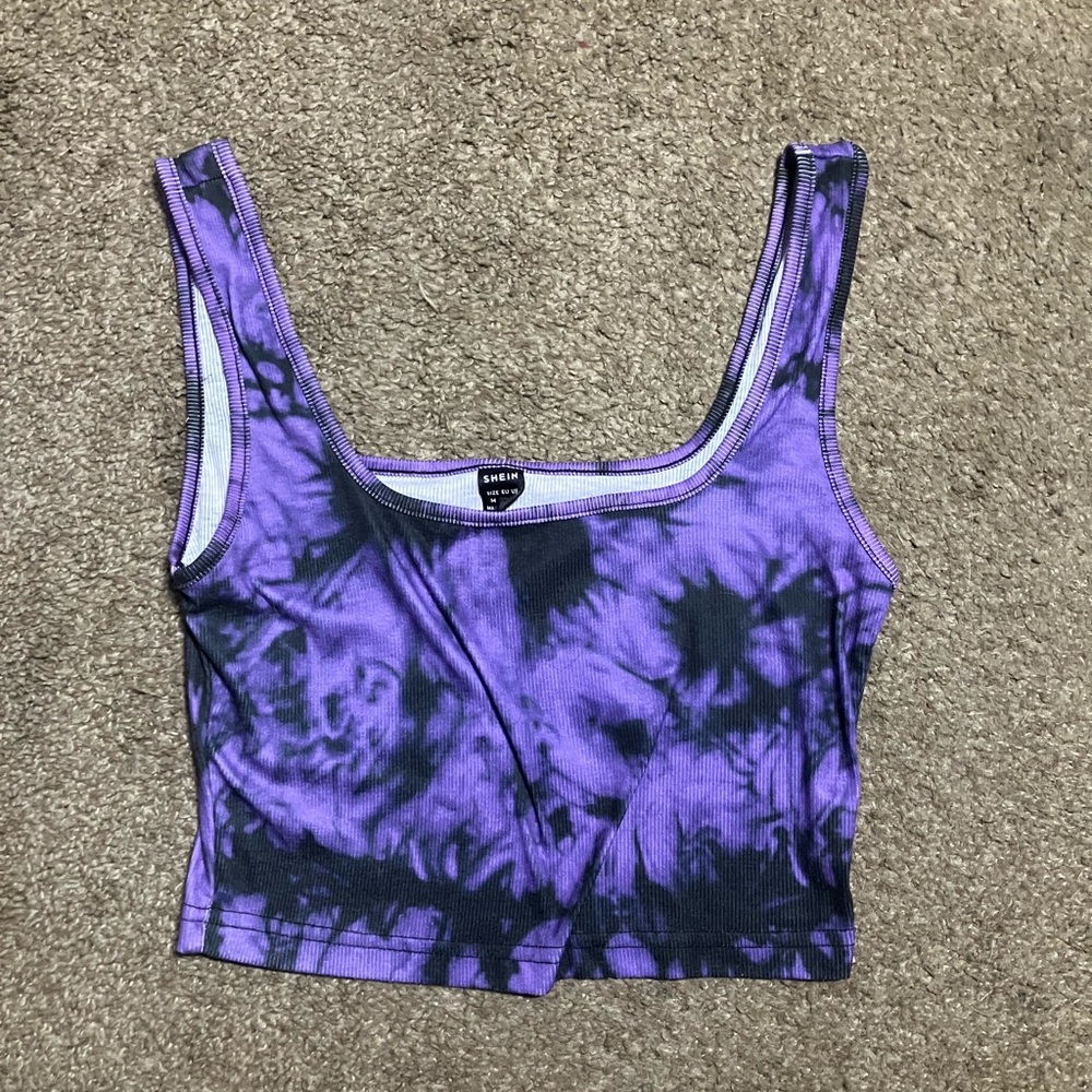 Purple Tie-Dye Women's Top